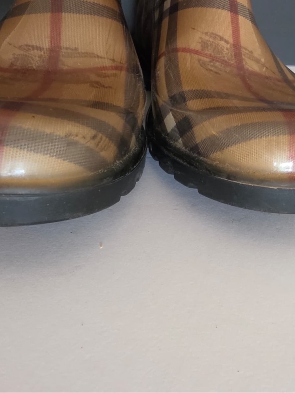 Burberry Nova Check Rain Boots Made in Italy Women’s  Size 39(ERO) 6 (UK) 7 (US) - Picture 3 of 5